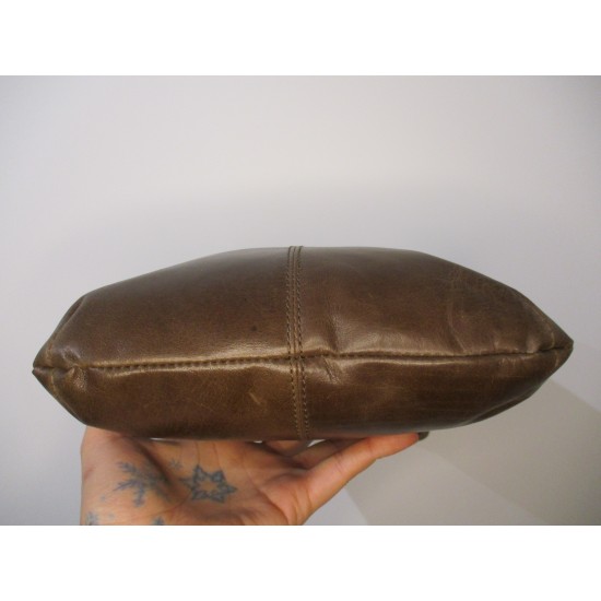 Malaga Small Brown Clasp Purse Bag